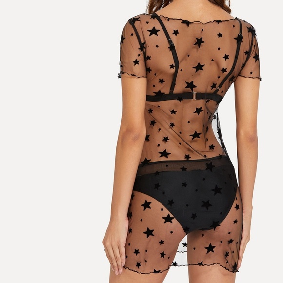 💥🔥Star see thru mini dress - Picture 3 of 3